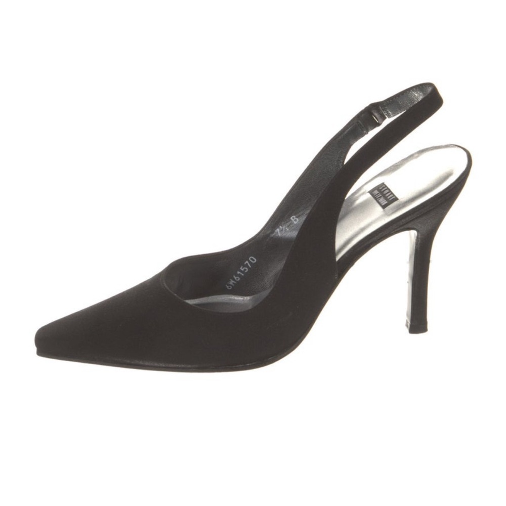 Stuart Weitzman Black Slingback Heels
